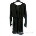 Robe sexy taille noire pour dames